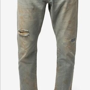 John Elliott The Kane 2 Straight Leg Cropped Jeans size 32 retail 495